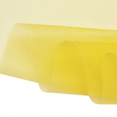 Фатин жесткий 16-68, 22 гр/м2, шир.180см, цвет жёлтый - купить в Сарове. Цена 89.29 руб.