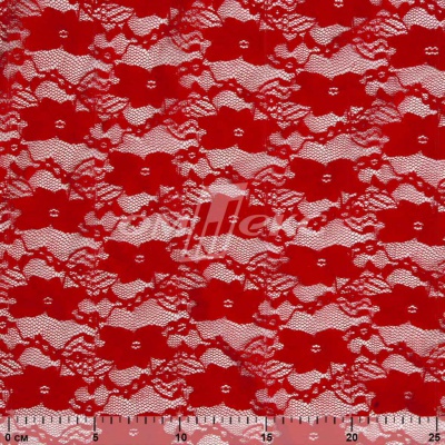 Кружевное полотно стрейч 15A61/RED, 100 гр/м2, шир.150см - купить в Сарове. Цена 1 580.95 руб.