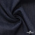 Ткань костюмная "Джинс" с начесом, 320 г/м2, 80% хлопок 20%полиэстер, шир. 160 см, т.синий - купить в Сарове. Цена 492.24 руб.