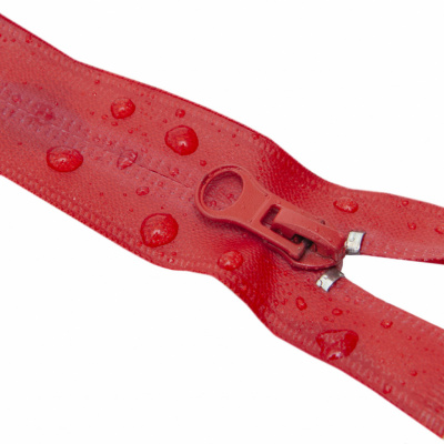 Молния водонепроницаемая PVC Т-7, 60 см, разъемная, цвет (820) красный - купить в Сарове. Цена: 49.39 руб.