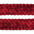 Тесьма с пайетками 3, шир. 35 мм/уп. 25+/-1 м, цвет красный - купить в Сарове. Цена: 1 308.30 руб.