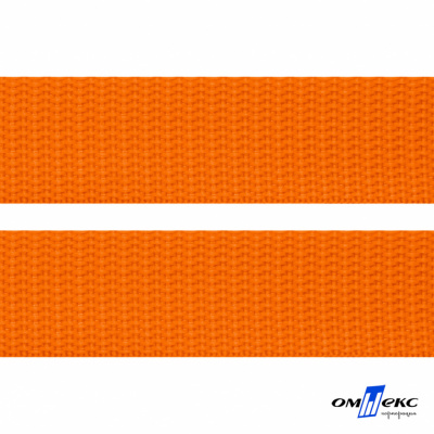 Оранжевый- цв.523 -Текстильная лента-стропа 550 гр/м2 ,100% пэ шир.25 мм (боб.50+/-1 м) - купить в Сарове. Цена: 405.80 руб.