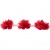 Тесьма плетеная "Рюш", упак. 9,14 м, цвет красный - купить в Сарове. Цена: 46.82 руб.