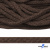 Шнур плетеный d-6 мм, 70% хлопок 30% полиэстер, уп.90+/-1 м, цв.1073-т.коричневый - купить в Сарове. Цена: 594 руб.