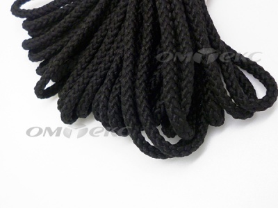 Шнур В-035 4 мм круп.плетение 100 м черный - купить в Сарове. Цена: 156.40 руб.