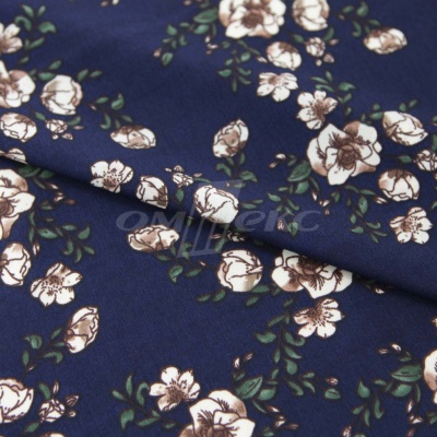 Плательная ткань "Фламенко" 3.2, 80 гр/м2, шир.150 см, принт растительный - купить в Сарове. Цена 239.03 руб.