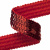 Тесьма с пайетками 3, шир. 20 мм/уп. 25+/-1 м, цвет красный - купить в Сарове. Цена: 778.19 руб.
