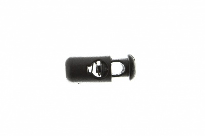 8108 Фиксатор пластиковый "Бочонок", 20х8 мм, цвет чёрный - купить в Сарове. Цена: 1.29 руб.