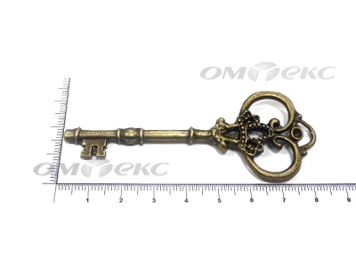 Декоративный элемент для творчества из металла "Ключ"8,5 см  - купить в Сарове. Цена: 26.93 руб.