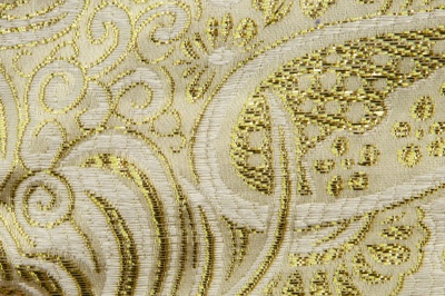 Ткань костюмная жаккард №5, 140 гр/м2, шир.150см, цвет золото - купить в Сарове. Цена 383.29 руб.