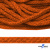 Шнур плетеный d-6 мм, 70% хлопок 30% полиэстер, уп.90+/-1 м, цв.1066-апельсин - купить в Сарове. Цена: 588 руб.