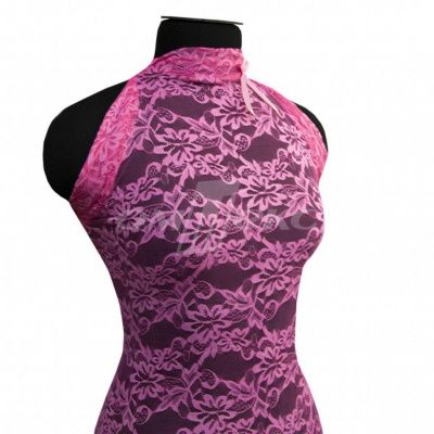 Кружевное полотно стрейч XD-WINE, 100 гр/м2, шир.150см, цвет розовый - купить в Сарове. Цена 1 869.99 руб.