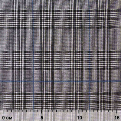 Ткань костюмная "Клер" 80% P, 16% R, 4% S, 200 г/м2, шир.150 см,#3 цв-серый/синий - купить в Сарове. Цена 412.02 руб.