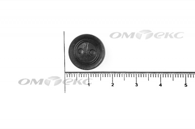 51820/15 мм (2 пр)  черные пуговицы - купить в Сарове. Цена: 0.87 руб.