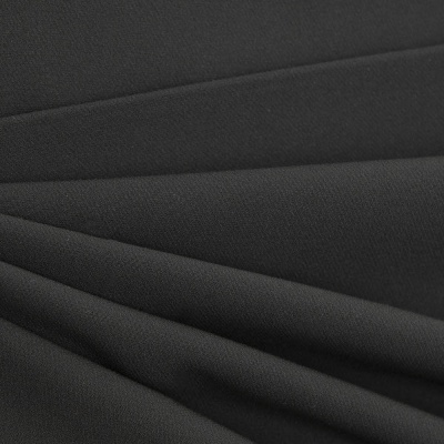 Костюмная ткань "Элис", 220 гр/м2, шир.150 см, цвет чёрный - купить в Сарове. Цена 308 руб.