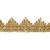 Тесьма металлизированная 0384-0240, шир. 40 мм/уп. 25+/-1 м, цвет золото - купить в Сарове. Цена: 490.74 руб.
