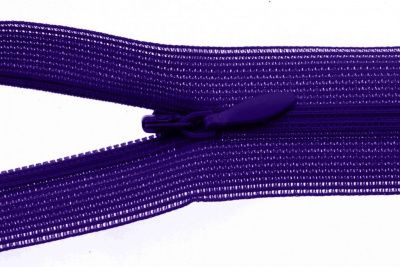 Молния потайная Т3 866, 50 см, капрон, цвет фиолетовый - купить в Сарове. Цена: 8.62 руб.