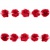 Тесьма плетеная "Рюш", упак. 9,14 м, цвет красный - купить в Сарове. Цена: 46.82 руб.