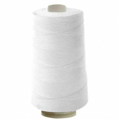 Швейные нитки (армированные) 28S/2, нам. 2 500 м, цвет белый - купить в Сарове. Цена: 148.95 руб.