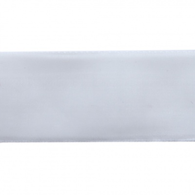 Лента бархатная нейлон, шир.25 мм, (упак. 45,7м), цв.01-белый - купить в Сарове. Цена: 981.09 руб.
