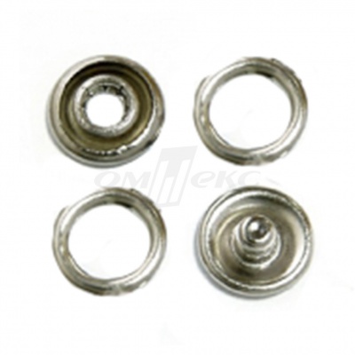 Кнопки рубашечные 10,5 мм никель New Star (кольцо) - купить в Сарове. Цена: 5.80 руб.