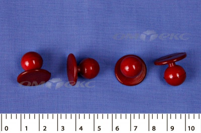 Пуговица поварская "Пукля", 10 мм, цвет красный - купить в Сарове. Цена: 2.28 руб.