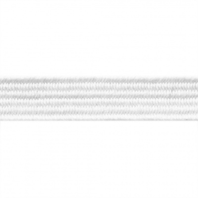 Резиновые нити с текстильным покрытием, шир. 6 мм (182 м/уп), цв.-белый - купить в Сарове. Цена: 705.59 руб.