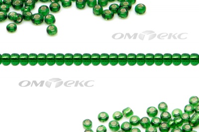 Бисер (SL) 11/0 ( упак.100 гр) цв.27В - зелёный - купить в Сарове. Цена: 53.34 руб.