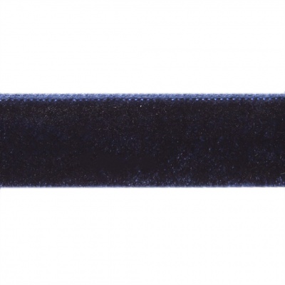 Лента бархатная нейлон, шир.12 мм, (упак. 45,7м), цв.180-т.синий - купить в Сарове. Цена: 411.60 руб.