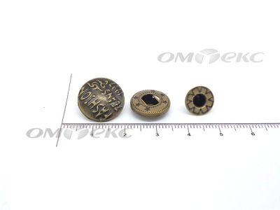 Кнопки металл 15 мм альфа антик с рис.№3  - купить в Сарове. Цена: 2.90 руб.