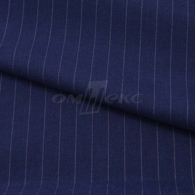 Костюмная ткань "Жаклин", 188 гр/м2, шир. 150 см, цвет тёмно-синий - купить в Сарове. Цена 430.84 руб.