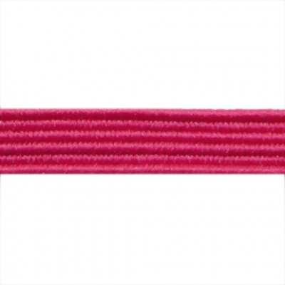 Резиновые нити с текстильным покрытием, шир. 6 мм ( упак.30 м/уп), цв.- 84-фуксия - купить в Сарове. Цена: 155.22 руб.
