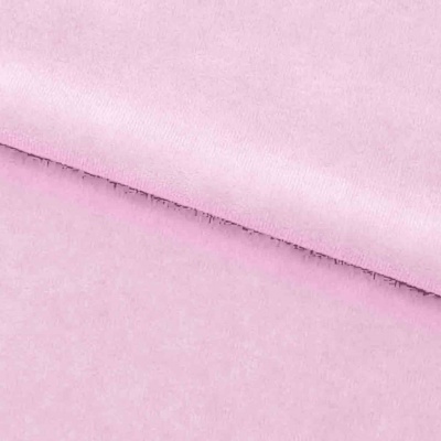 Велюр JS LIGHT 1, 220 гр/м2, шир.150 см, (3,3 м/кг), цвет бл.розовый - купить в Сарове. Цена 1 055.34 руб.