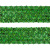 Тесьма с пайетками D4, шир. 35 мм/уп. 25+/-1 м, цвет зелёный - купить в Сарове. Цена: 1 308.30 руб.
