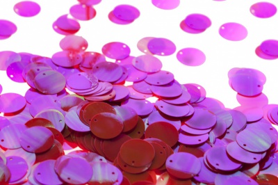 Пайетки "ОмТекс" россыпью,CREAM,круг 20 мм/упак.50+/-2 гр, цв. 15-розовый - купить в Сарове. Цена: 80.12 руб.