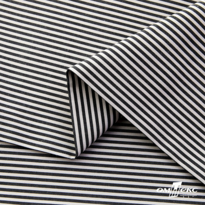 Ткань сорочечная Полоска Кенди, 115 г/м2, 58% пэ,42% хл, шир.150 см, цв.6-черный, (арт.110) - купить в Сарове. Цена 306.69 руб.