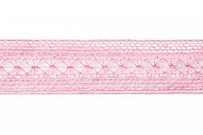 Тесьма кружевная 0621-1669, шир. 20 мм/уп. 20+/-1 м, цвет 096-розовый - купить в Сарове. Цена: 673.91 руб.
