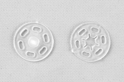 Кнопки пришивные пластиковые 15 мм, блистер 24шт, цв.-прозрачные - купить в Сарове. Цена: 68.79 руб.