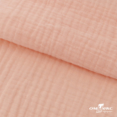 Ткань Муслин, 100% хлопок, 125 гр/м2, шир. 140 см #201 цв.(18)-розовый персик - купить в Сарове. Цена 464.97 руб.