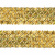Тесьма с пайетками D16, шир. 35 мм/уп. 25+/-1 м, цвет золото - купить в Сарове. Цена: 1 281.60 руб.