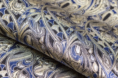 Ткань костюмная жаккард, 135 гр/м2, шир.150см, цвет синий№18 - купить в Сарове. Цена 441.95 руб.