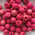 0309-Бусины деревянные "ОмТекс", 16 мм, упак.50+/-3шт, цв.023-розовый - купить в Сарове. Цена: 62.22 руб.