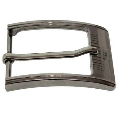 Пряжка металлическая для мужского ремня SC035#7 (шир.ремня 40 мм), цв.-тем.никель - купить в Сарове. Цена: 43.93 руб.