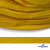 Шнур плетеный (плоский) d-12 мм, (уп.90+/-1м), 100% полиэстер, цв.269 - жёлтый - купить в Сарове. Цена: 8.62 руб.