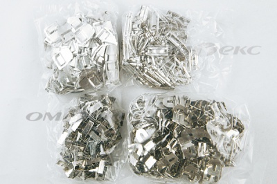 Крючки брючные 4 шипа "Стром" 144 шт. никель - купить в Сарове. Цена: 383.97 руб.
