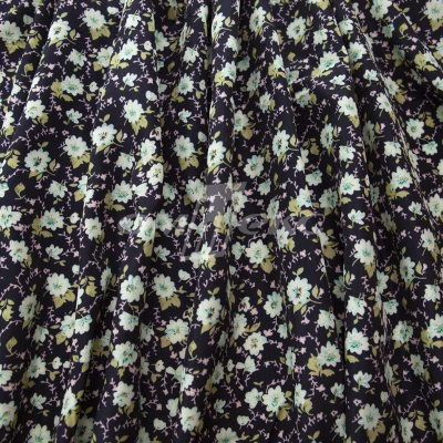 Плательная ткань "Софи" 8.1, 75 гр/м2, шир.150 см, принт растительный - купить в Сарове. Цена 241.49 руб.