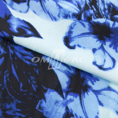 Плательная ткань "Фламенко" 19.1, 80 гр/м2, шир.150 см, принт растительный - купить в Сарове. Цена 241.49 руб.