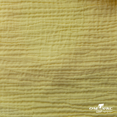 Ткань Муслин, 100% хлопок, 125 гр/м2, шир. 135 см (12-0824) цв.лимон нюд - купить в Сарове. Цена 337.25 руб.