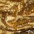 Трикотажное полотно, Сетка с пайетками,188 гр/м2, шир.140 см, цв.-тем.золото (#51) - купить в Сарове. Цена 505.15 руб.