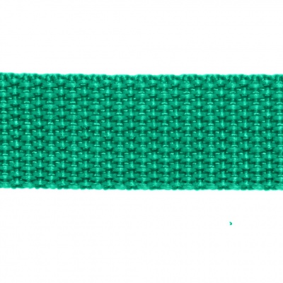 Стропа текстильная, шир. 25 мм (в нам. 50+/-1 ярд), цвет яр.зелёный - купить в Сарове. Цена: 397.52 руб.
